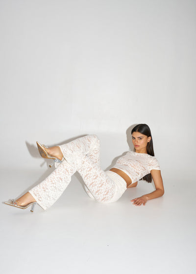 NANA CREAM LACE - PANTS