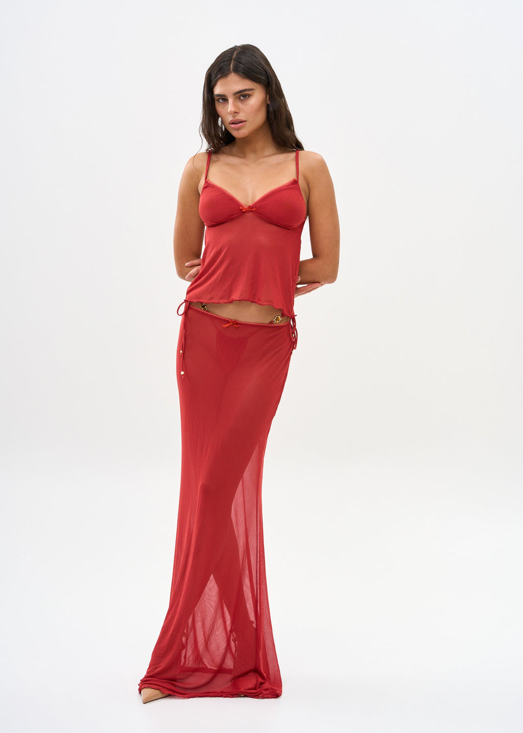 SOLAY CRIMSON - SKIRT