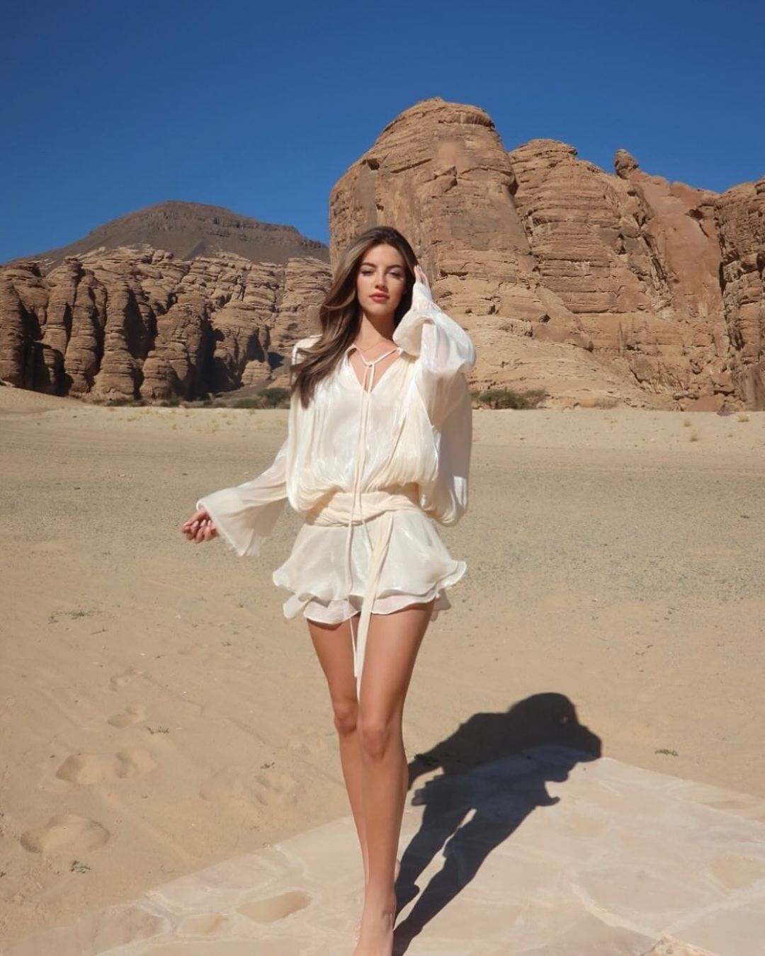 Isla Pleated Mini Dress