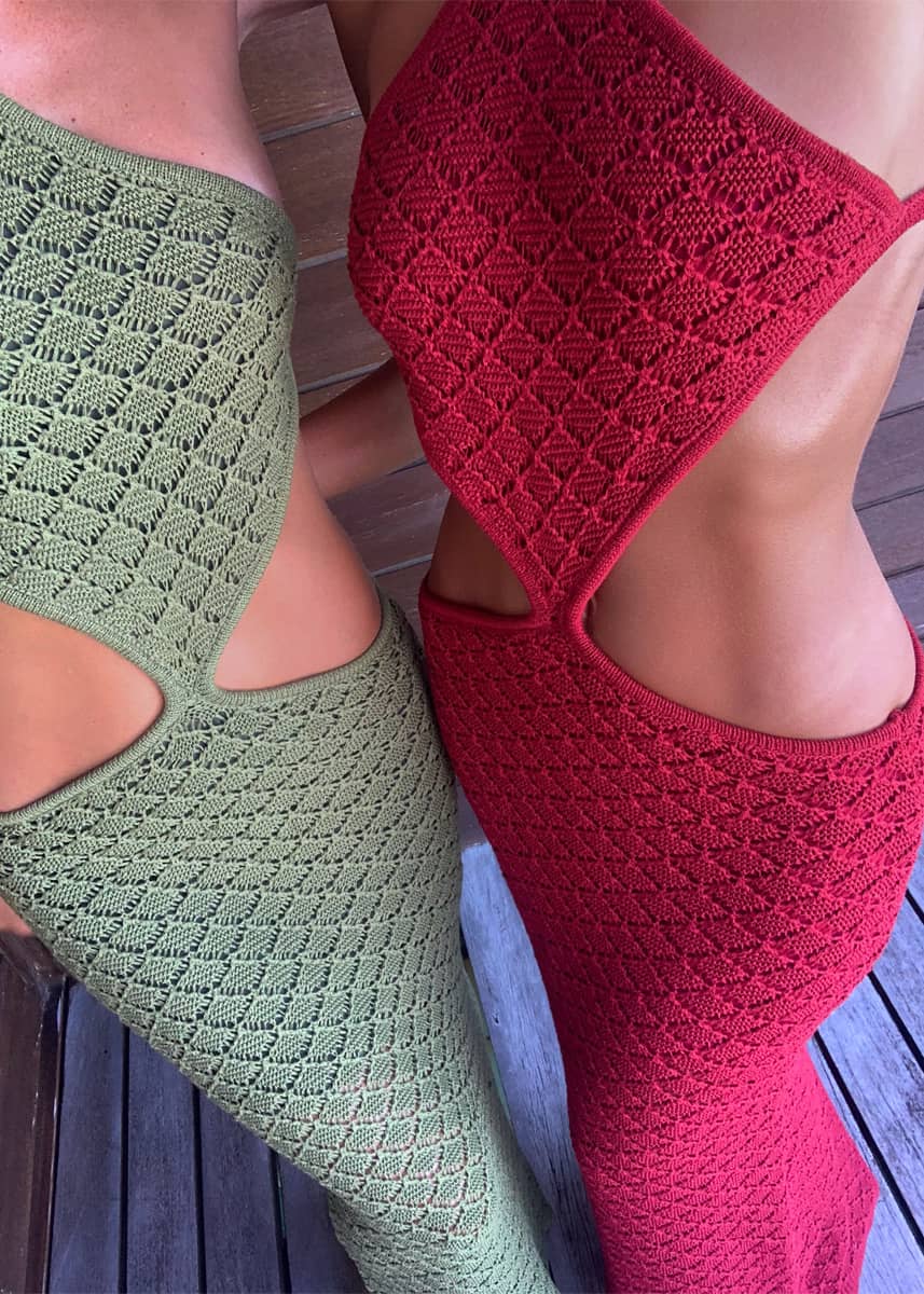 DIAMOND WINE RED - DRESS