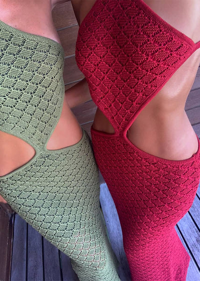 DIAMOND WINE RED - DRESS