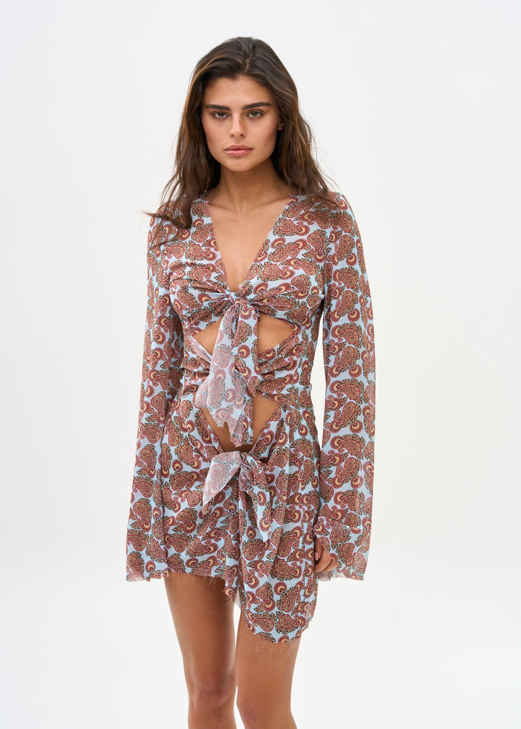 MACI POPSICLE PAISLEY - MINI DRESS