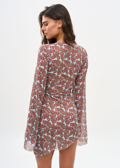 MACI POPSICLE PAISLEY - MINI DRESS