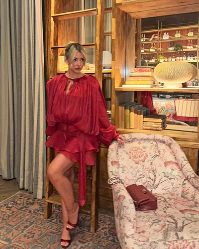 Isla Pleated Mini Dress