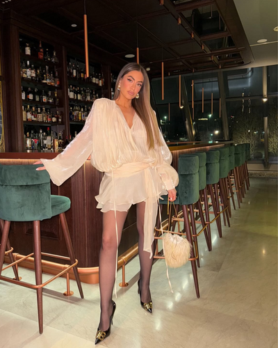 Isla Pleated Mini Dress