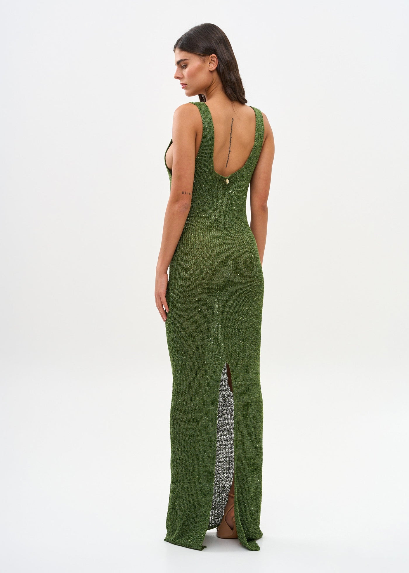 SHEILA GLITTER JUNGLE GREEN - DRESS
