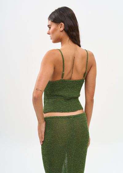 ASTRA GLITTER JUNGLE GREEN - SHIRT