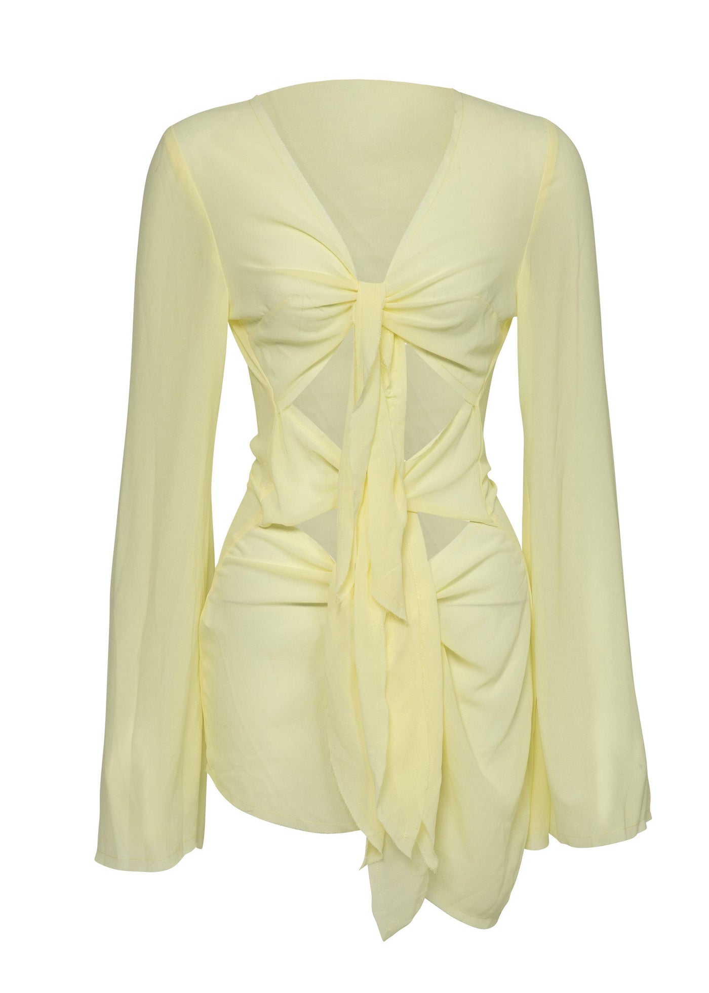 MACI DAISY YELLOW - MINI DRESS