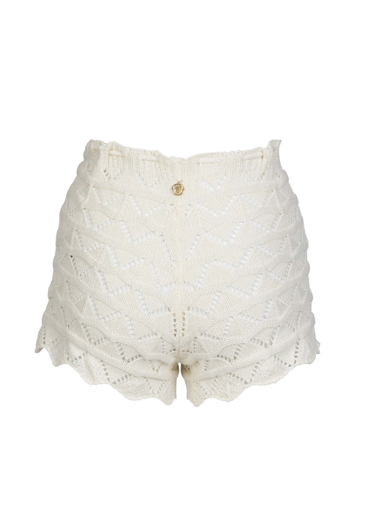 MINA KNITTED WHITE - SHORTS