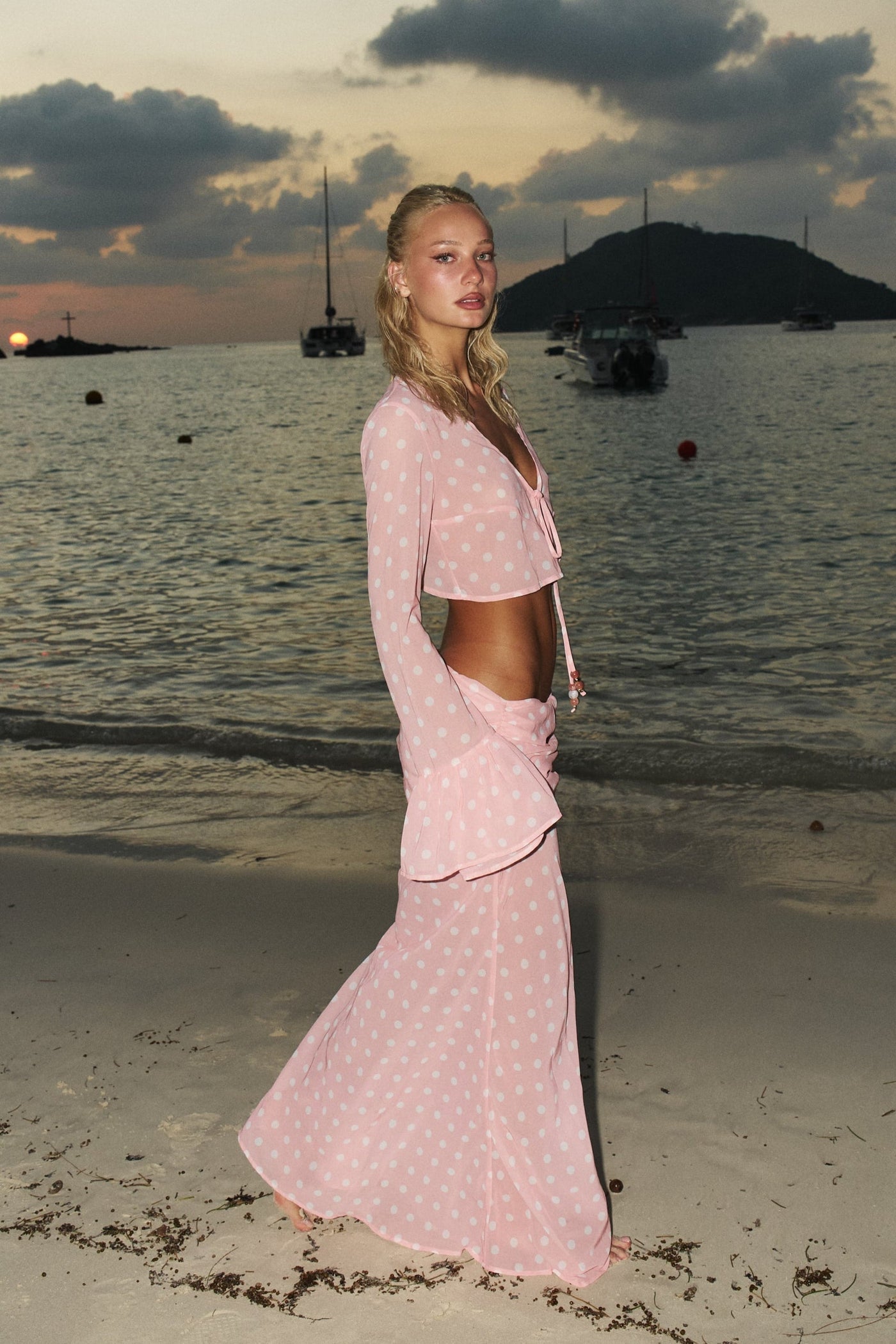 TOYA PEACH POLKA - SKIRT