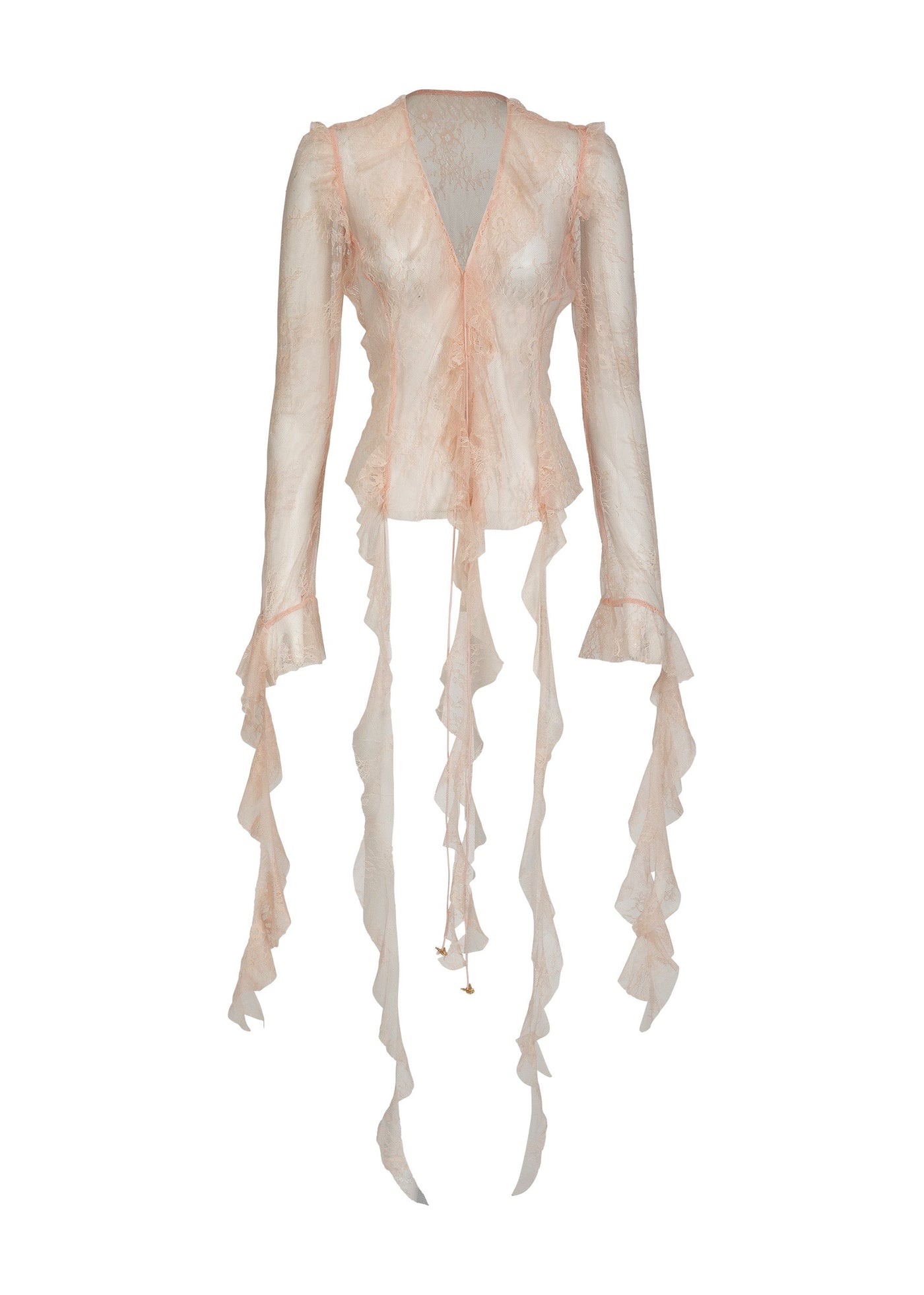 ALANA PEACH LACE - SHIRT