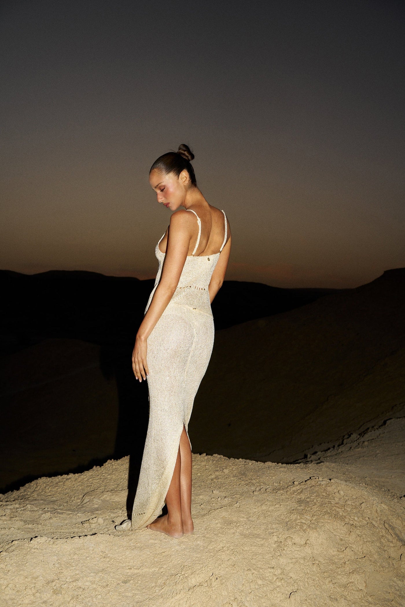 ASTRA GLITTER MACADAMIA - SKIRT