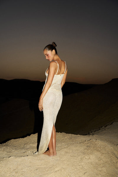 ASTRA GLITTER MACADAMIA - SKIRT