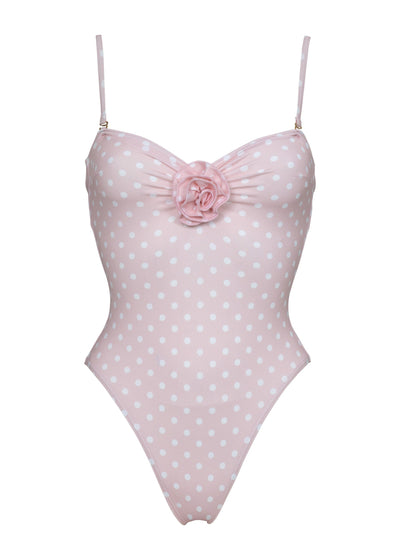 MARGOT PEACH POLKA  - ONE PIECE