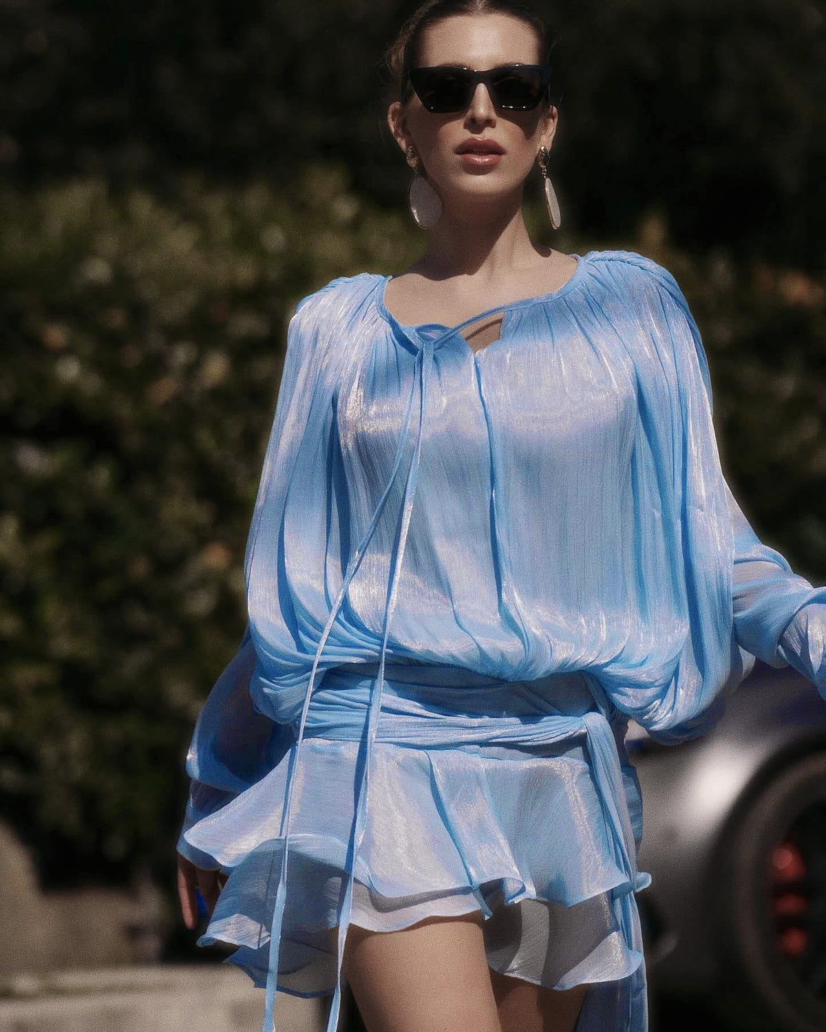 Isla Pleated Mini Dress