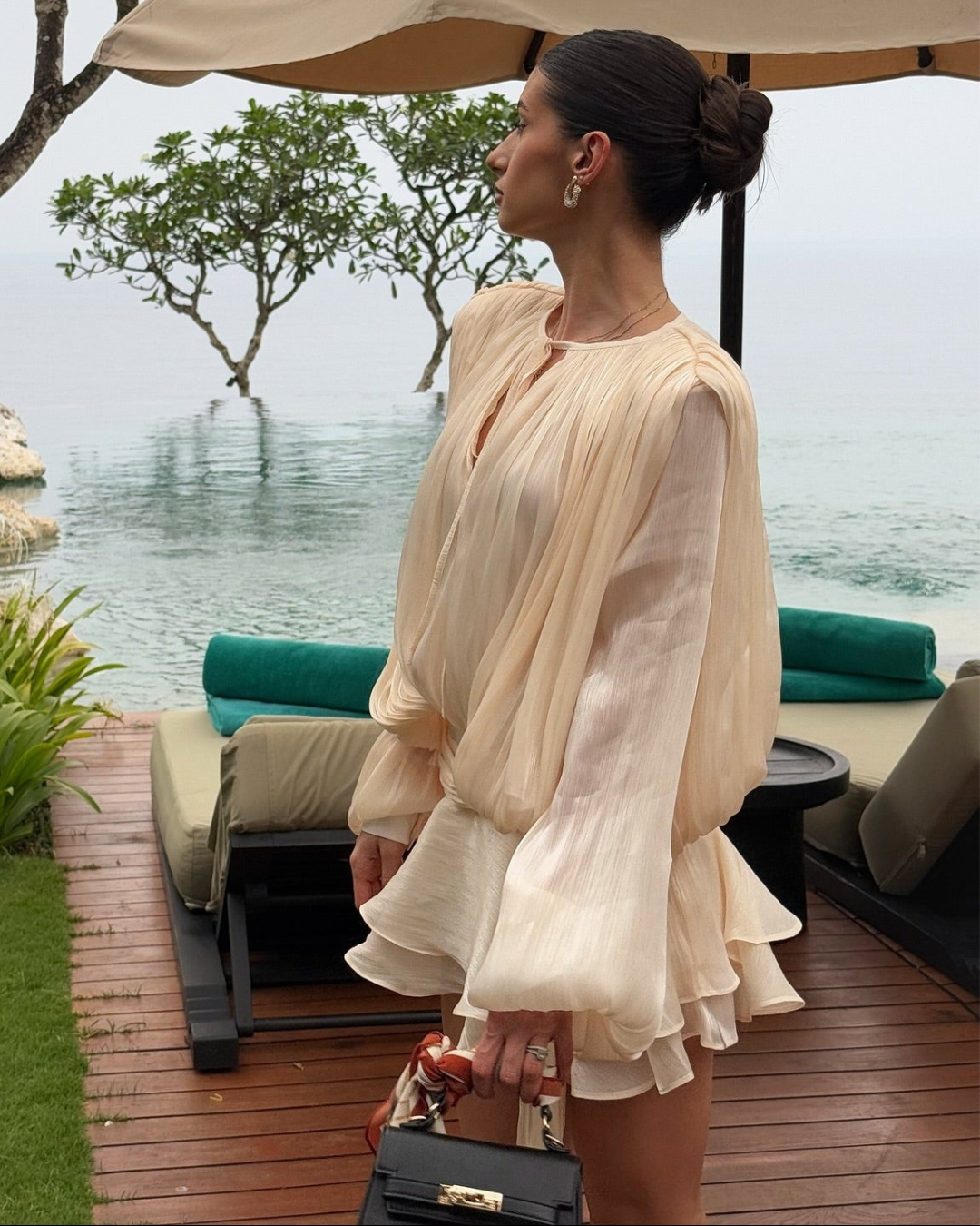 Isla Pleated Mini Dress