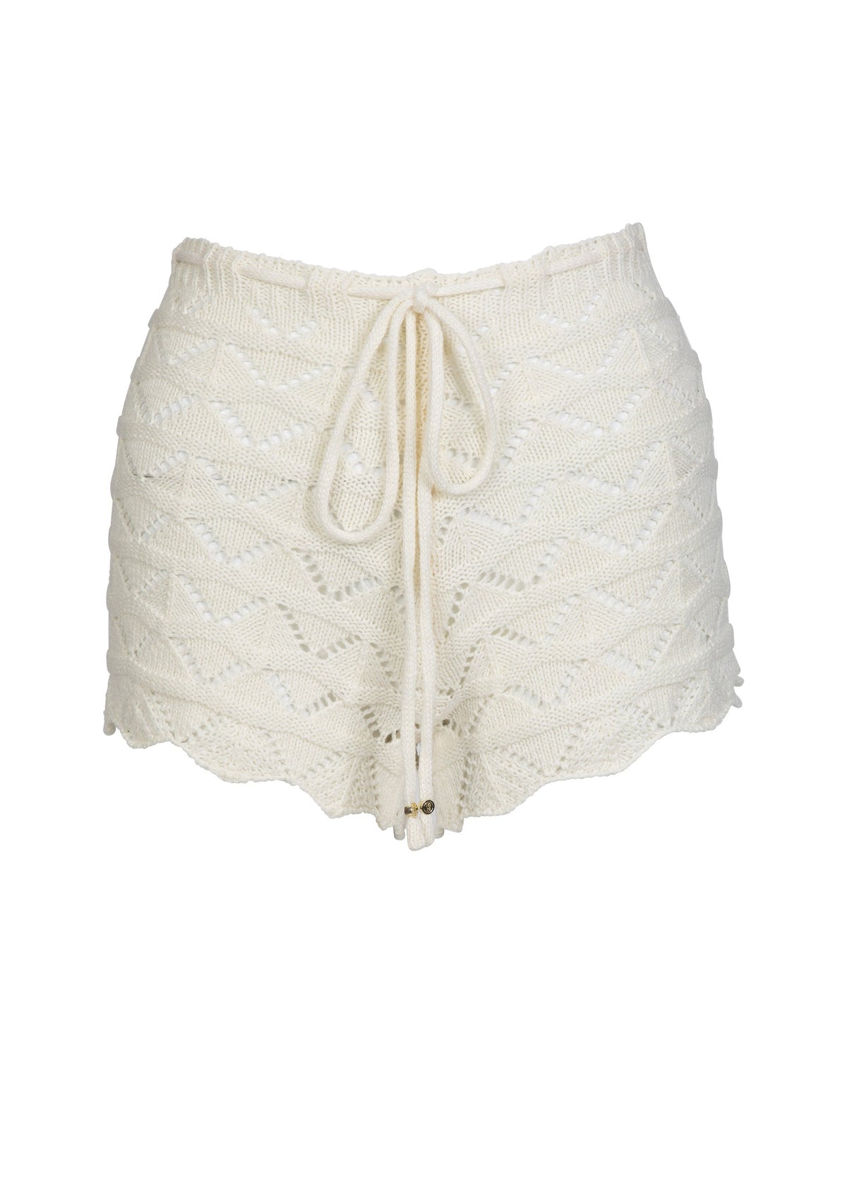 MINA KNITTED WHITE - SHORTS