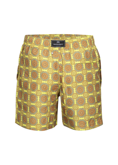 MAN SWIM SHORT - YELLOW SUNSET