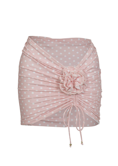 STEFANI PEACH POLKA - SKIRT