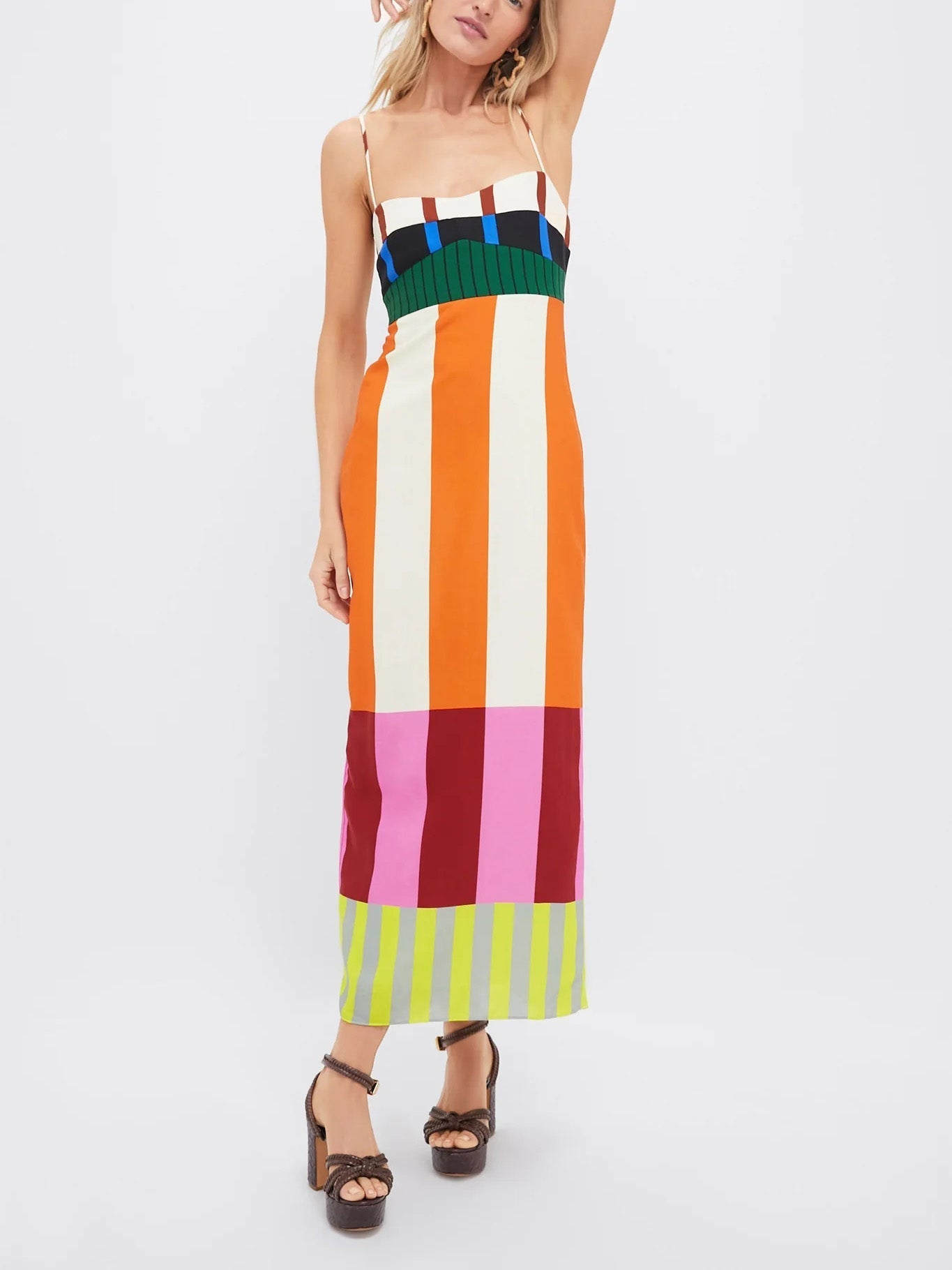 Martha Stripe Midi – Riviera Edition
