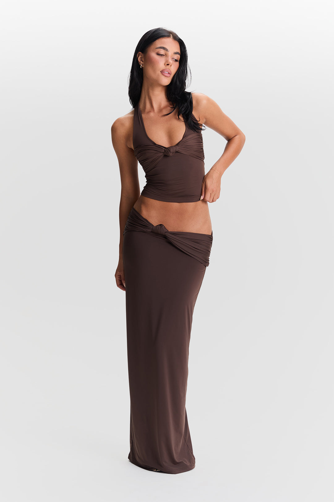 Cleo Halter Twist Top