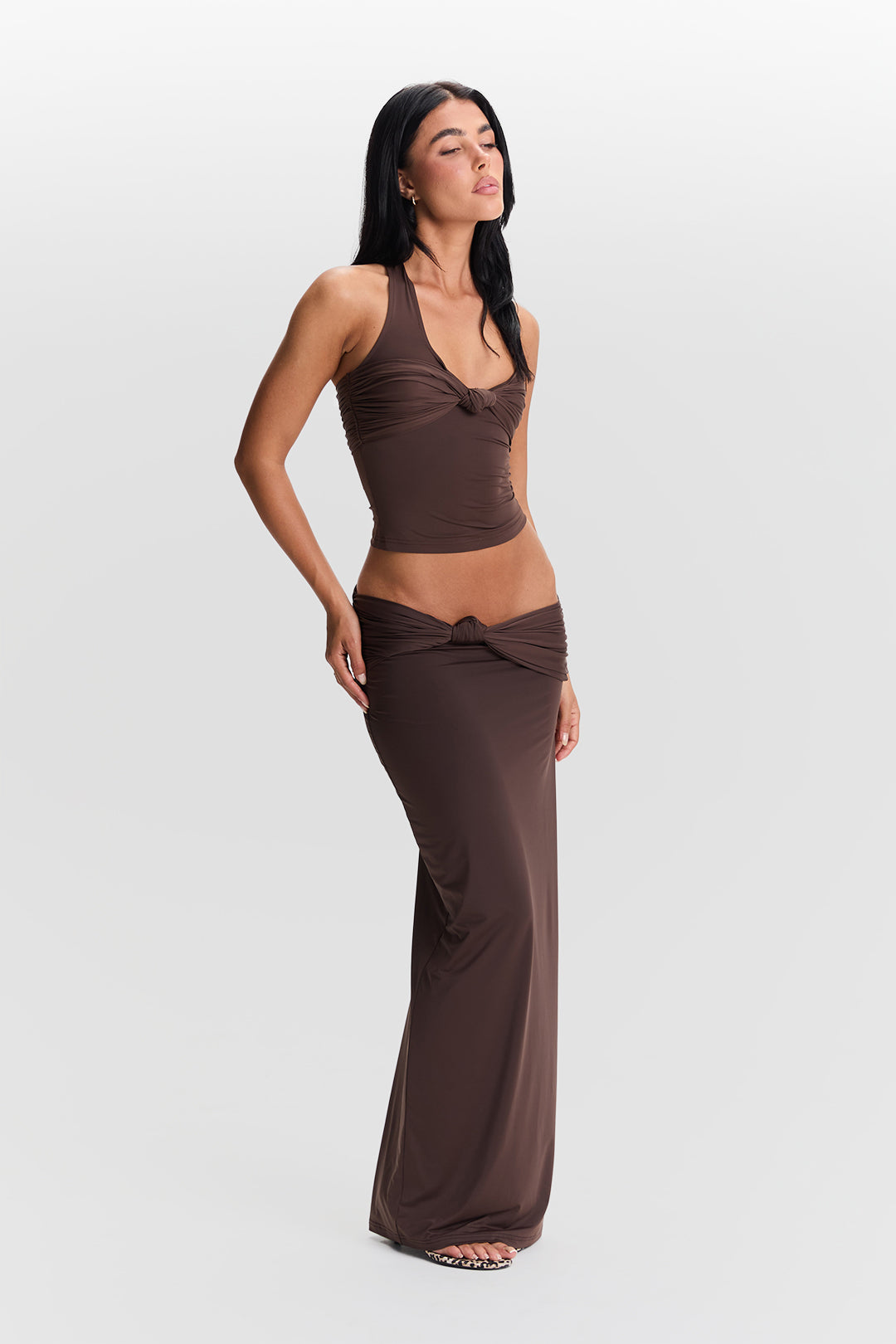 Cleo Halter Twist Top