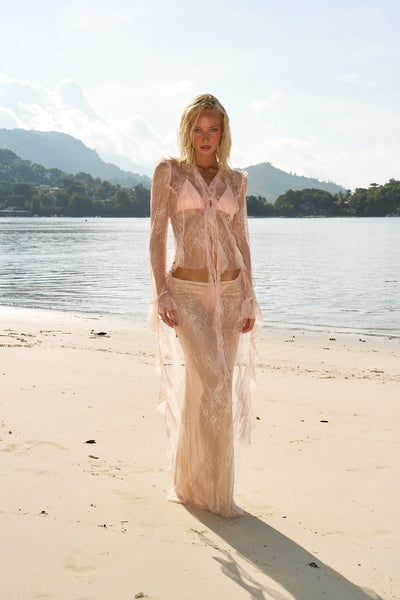 BALENA PEACH LACE - SKIRT