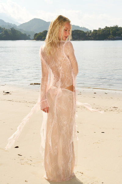 ALANA PEACH LACE - SHIRT