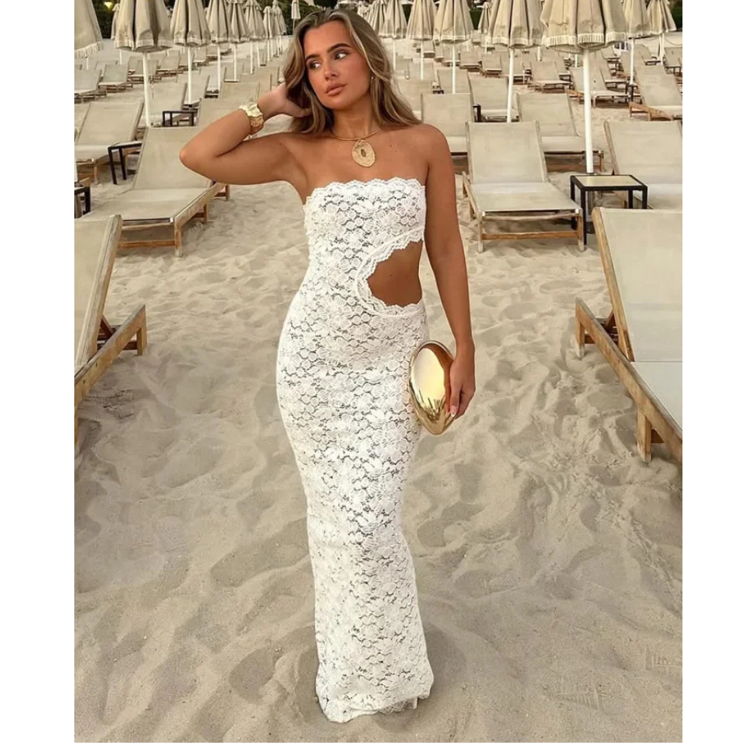 Luna Lace Cutout Gown