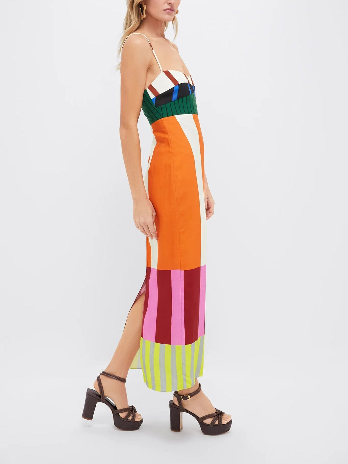 Martha Stripe Midi – Riviera Edition