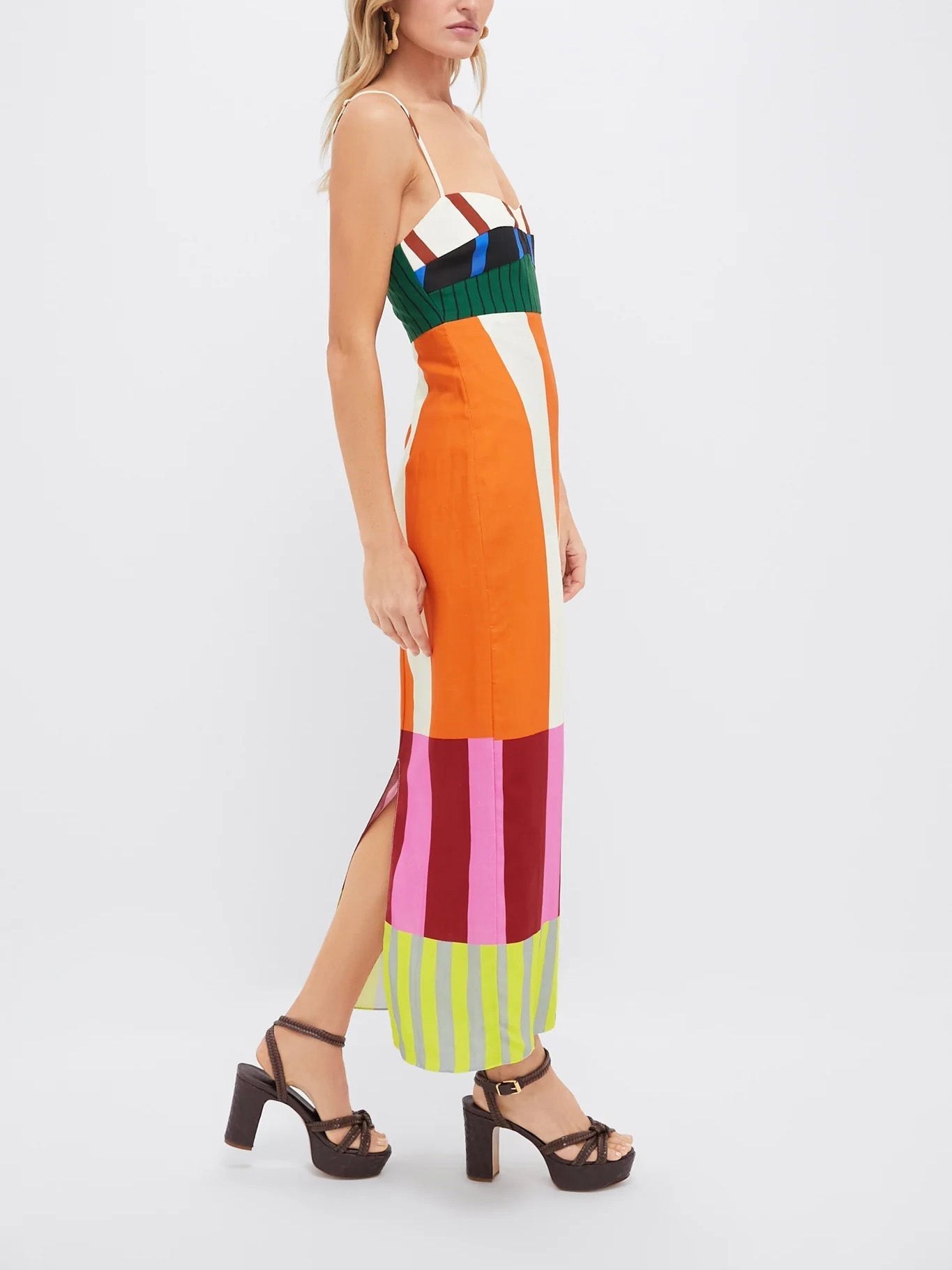 Martha Stripe Midi – Riviera Edition