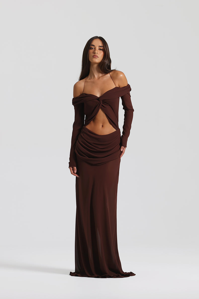 Mocha Mirage Gown
