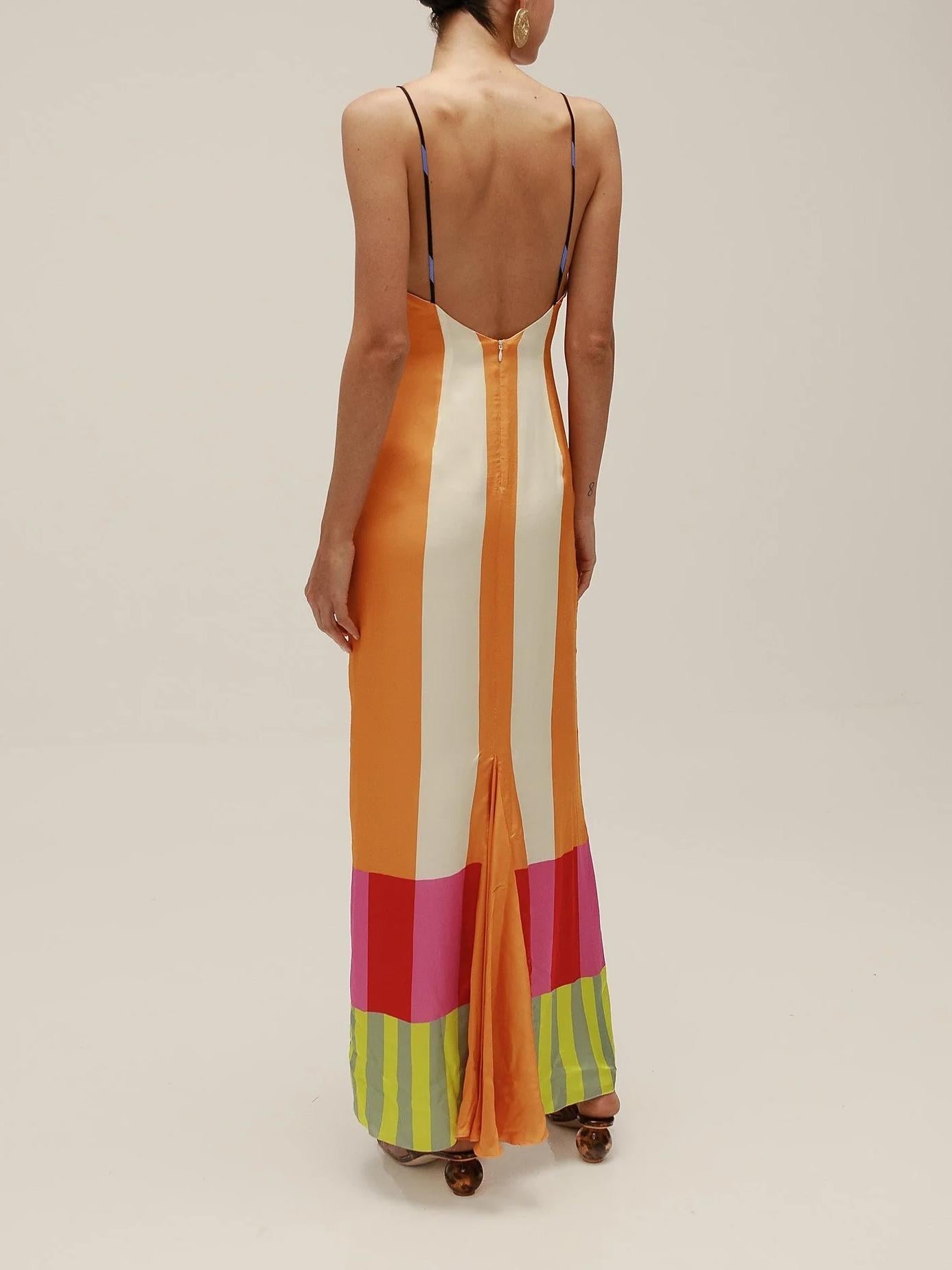 Martha Stripe Midi – Riviera Edition
