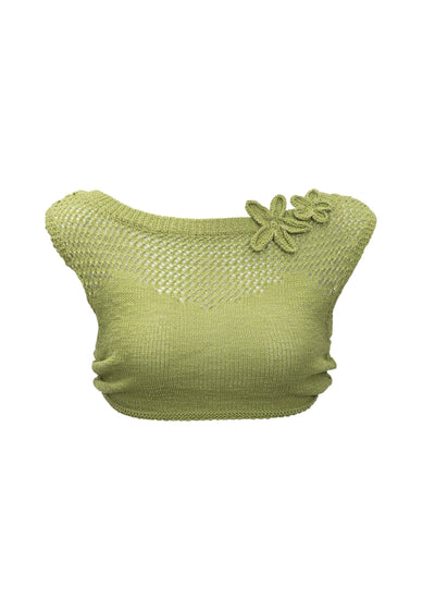 YOKO GLITTER OLIVE GREEN - SHIRT