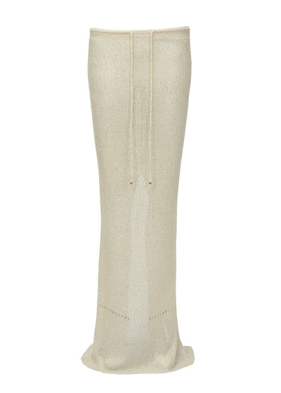 ASTRA GLITTER MACADAMIA - SKIRT