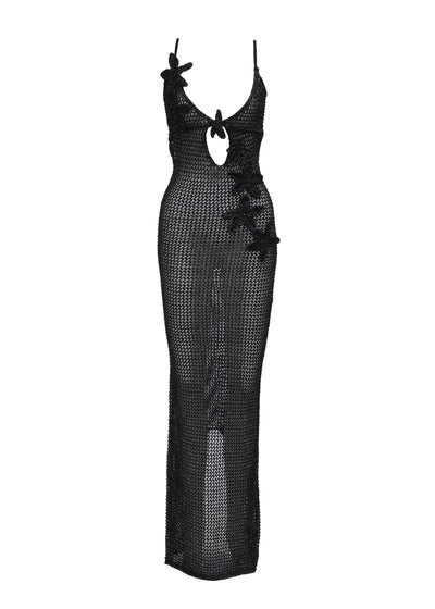 HILSA BLACK - MAXI DRESS