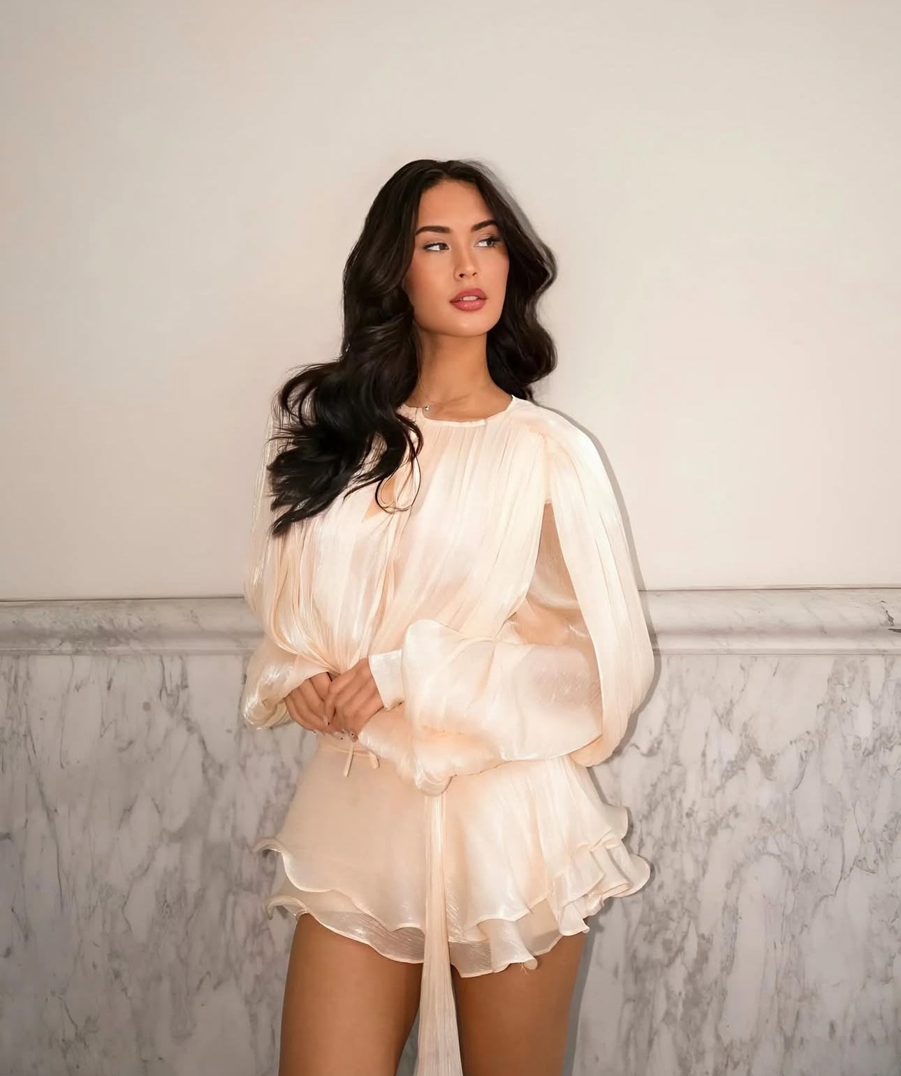 Isla Pleated Mini Dress