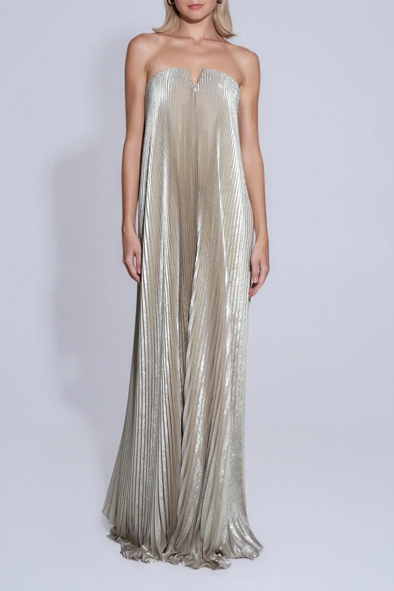 Ayla Gold Drape Dress