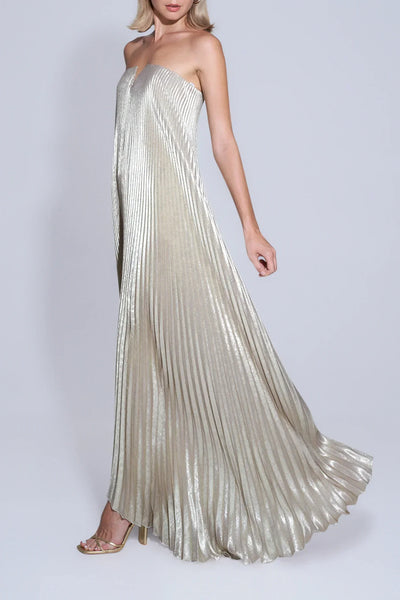 Ayla Gold Drape Dress