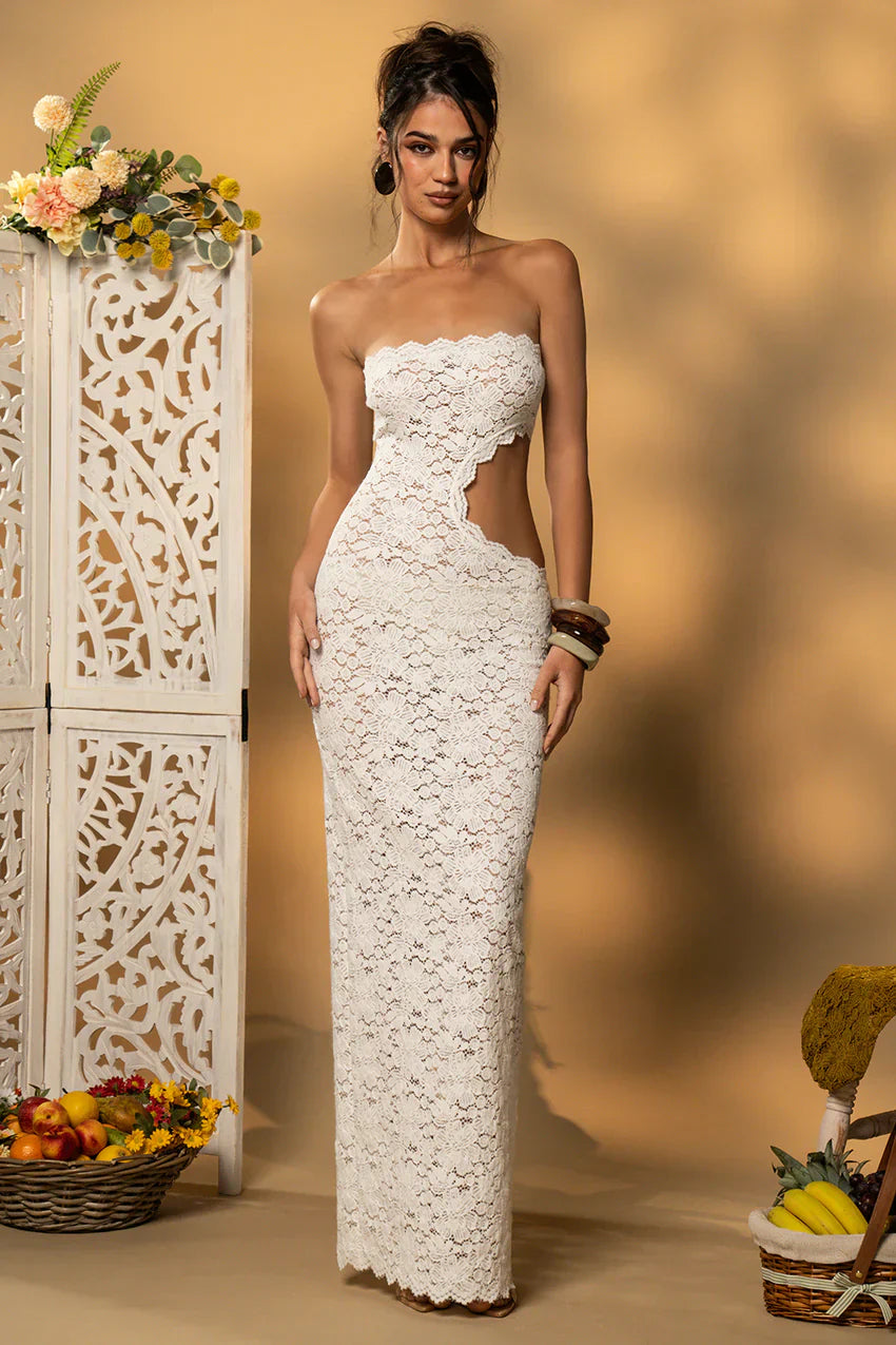 Luna Lace Cutout Gown