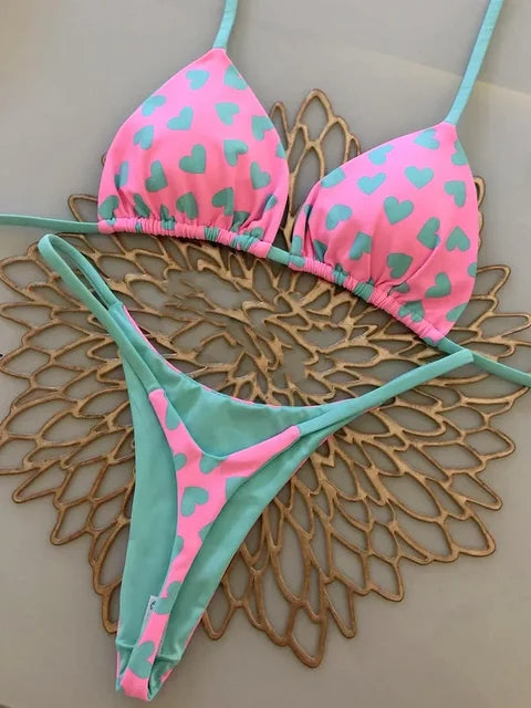 Bright Bikini - Hearts