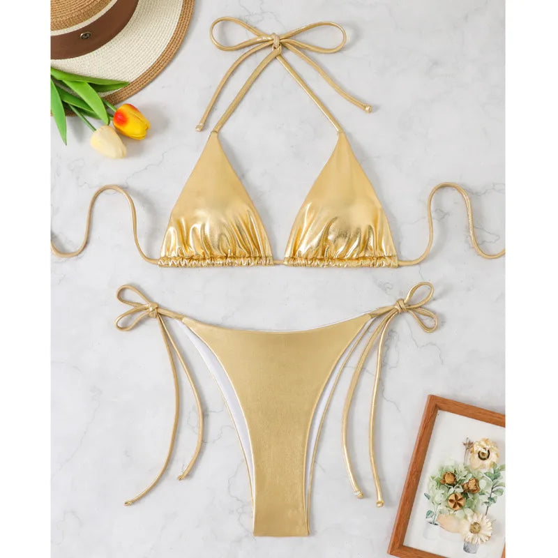PUSCA Élégance Bikini - Gold