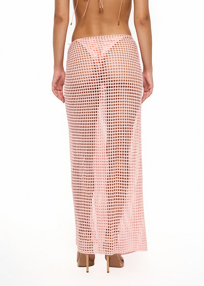 MIDI NET SARONG - PEACH