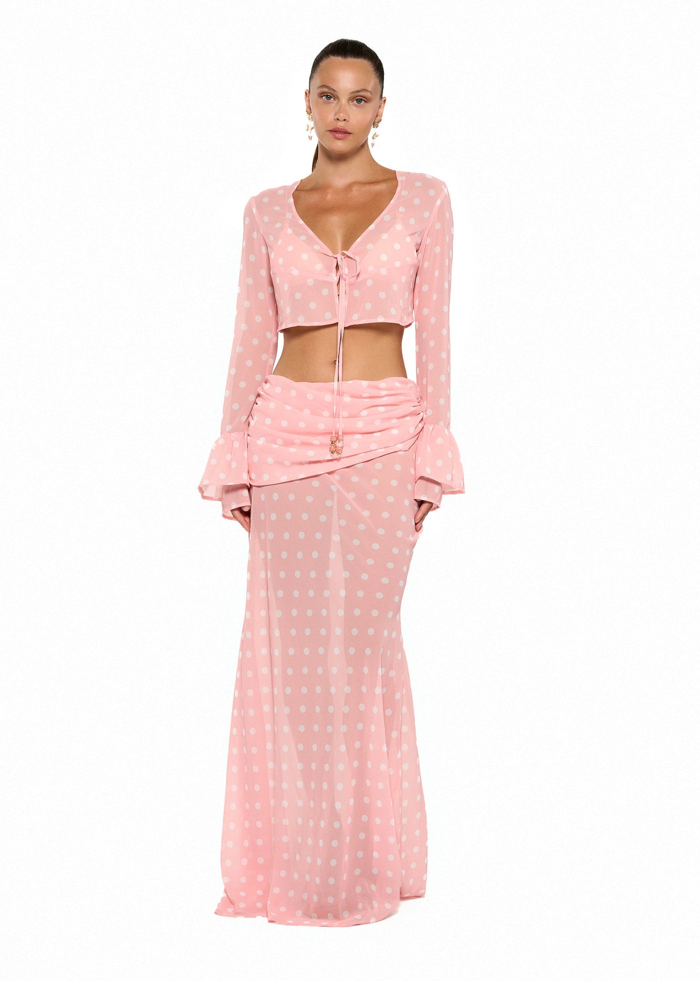 TOYA PEACH POLKA - SKIRT