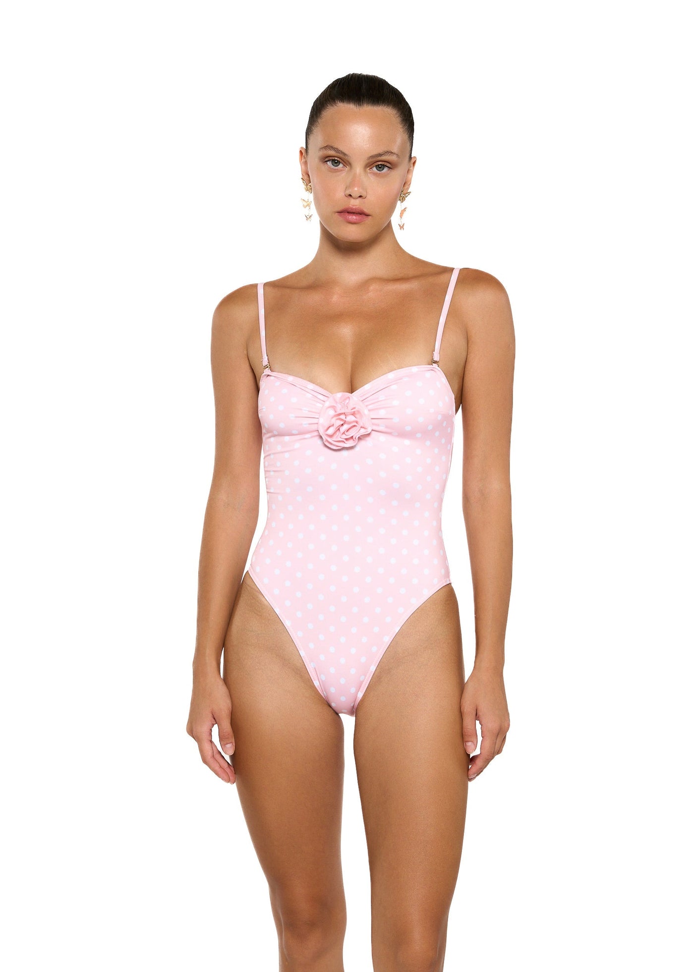 MARGOT PEACH POLKA  - ONE PIECE