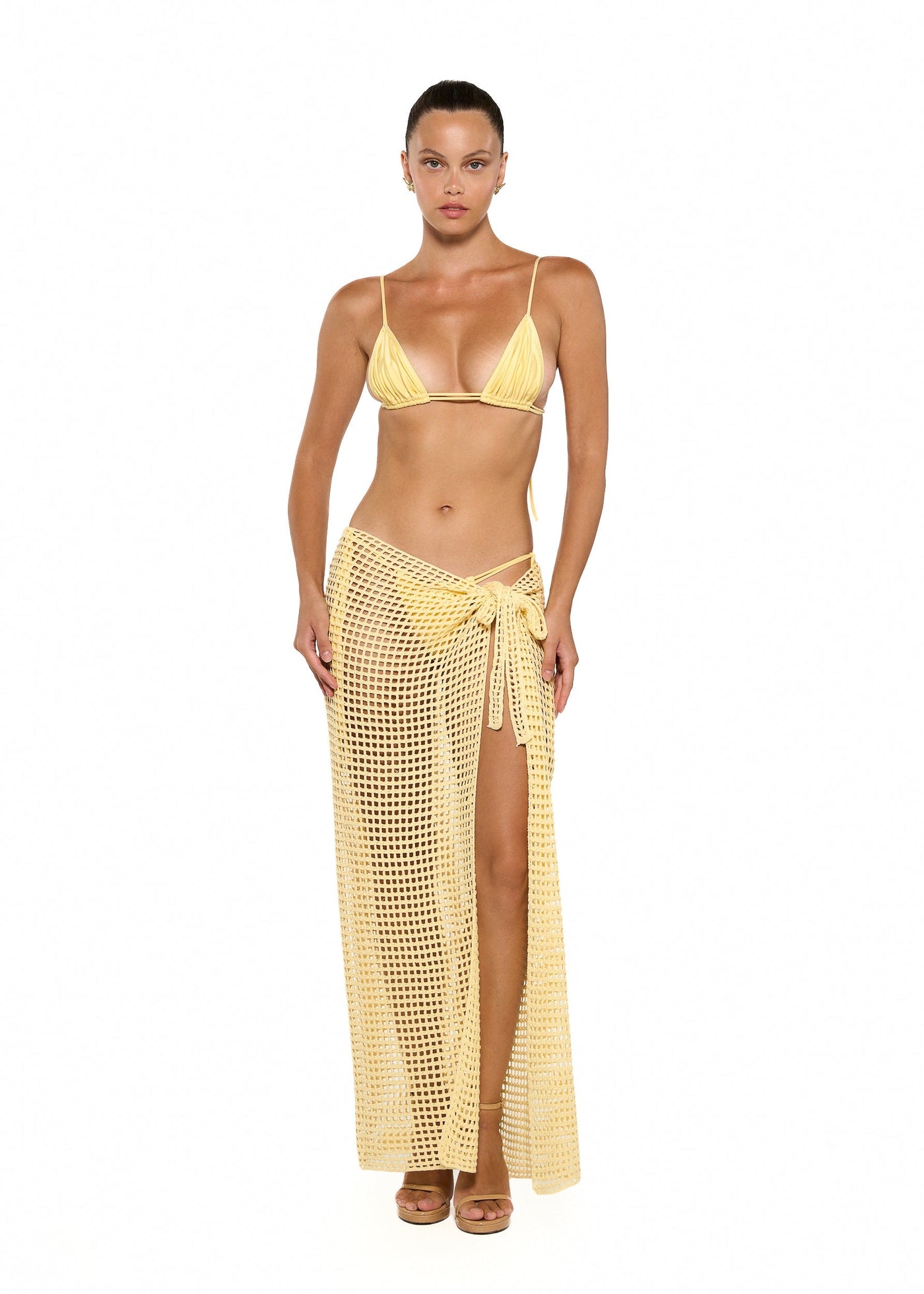 MIDI NET SARONG - DAISY YELLOW