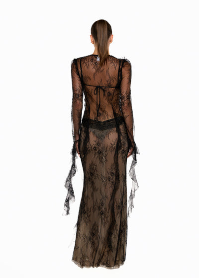 ALANA BLACK LACE - SHIRT