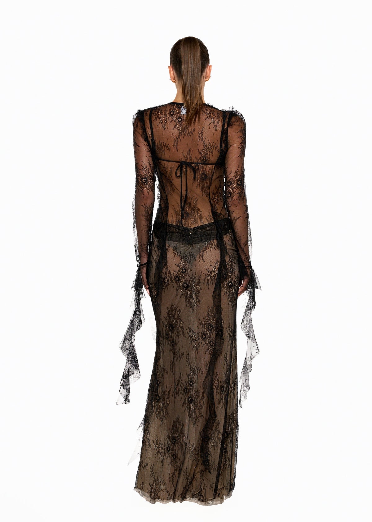 ALANA BLACK LACE - SHIRT