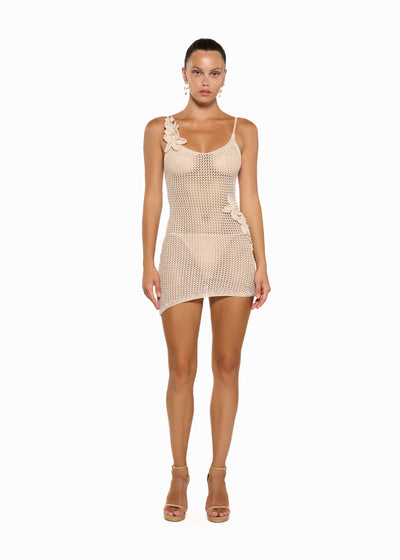 MARIS KNITTED SAND - DRESS