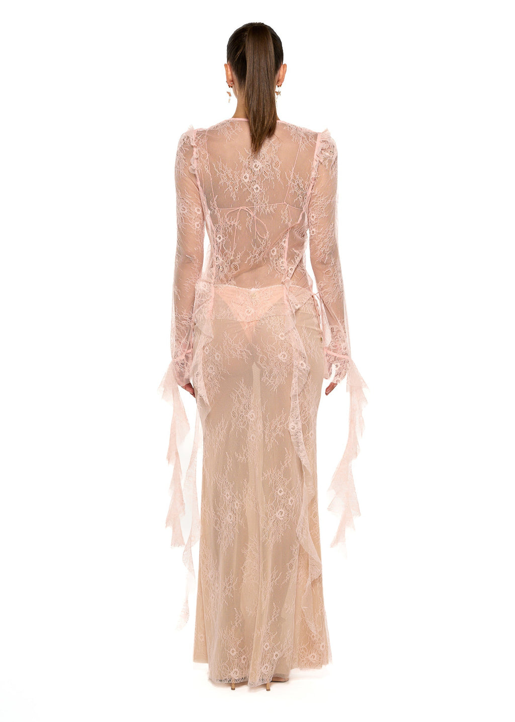ALANA PEACH LACE - SHIRT